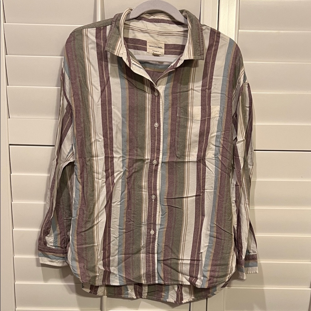 Women’s American Eagle Outfitters Multicolor Striped Shirt